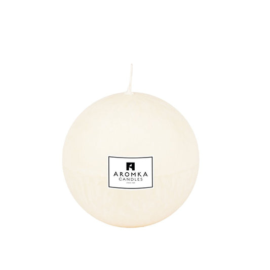Přírodní vonná svíčka palmová - AROMKA - Mini Koule, 6 cm - Květ Bavlny